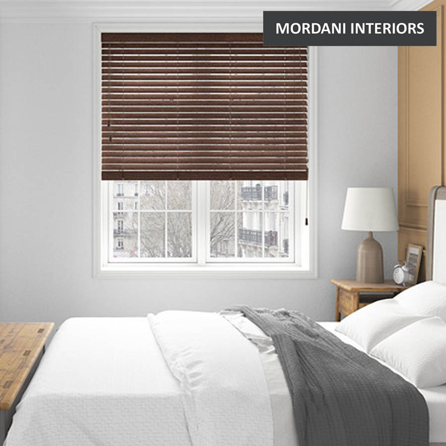 Varnished Wenge Wooden Venetian Blind